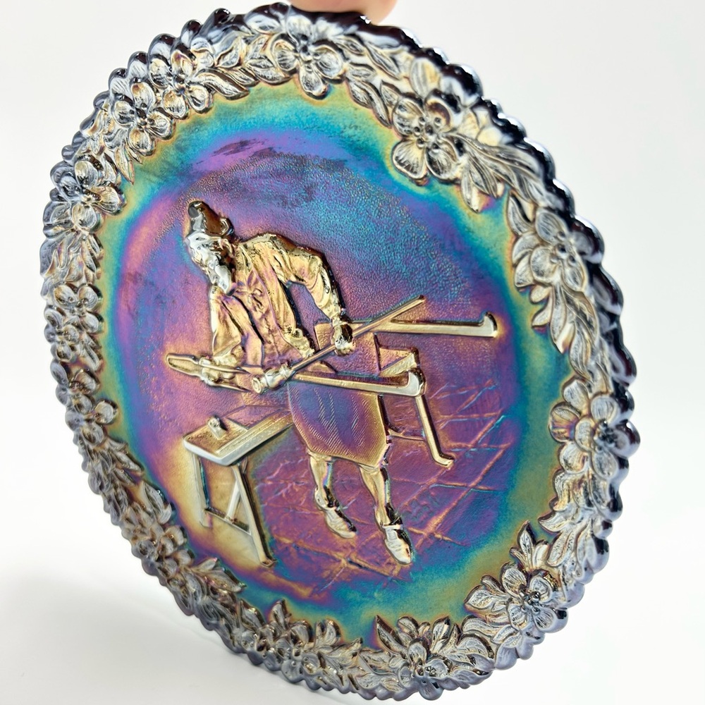 Fenton - Vintage (1970s) Carnival Art Glass Plate. NOT FOR FOOD USE!!! - Picture 7 of 17